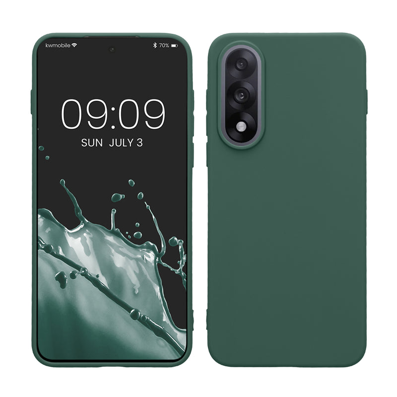kwmobile Handyhülle für OnePlus Nord 5 Hülle - TPU Case - Kabelloses Laden - Schutzhülle Cover in Tannengrün Tannengrün  