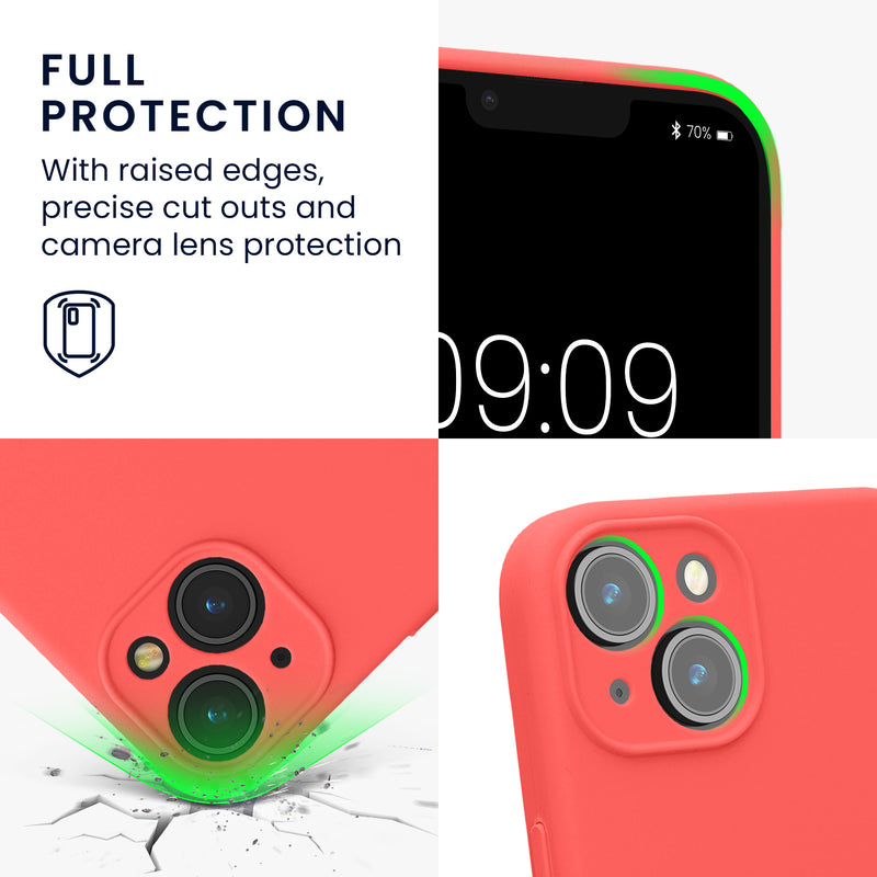 kwmobile Hülle kompatibel mit Apple iPhone 14 - Hülle Silikon gummiert - Handyhülle - Handy Case