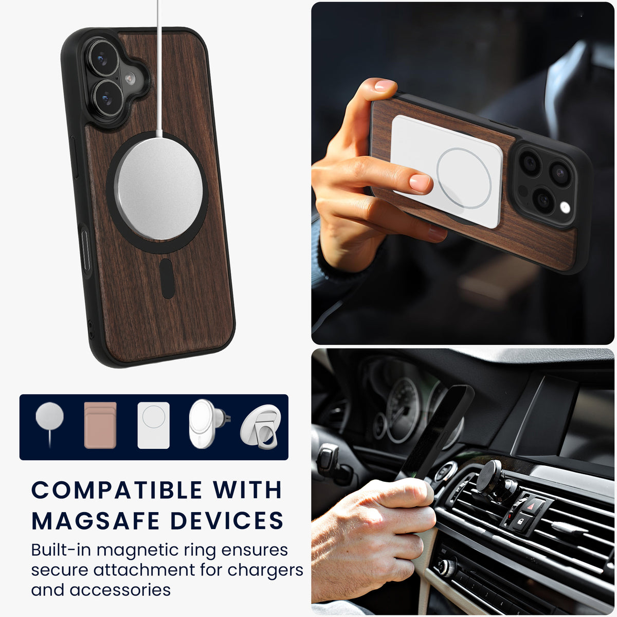iPhone 16 Wood Phone Case