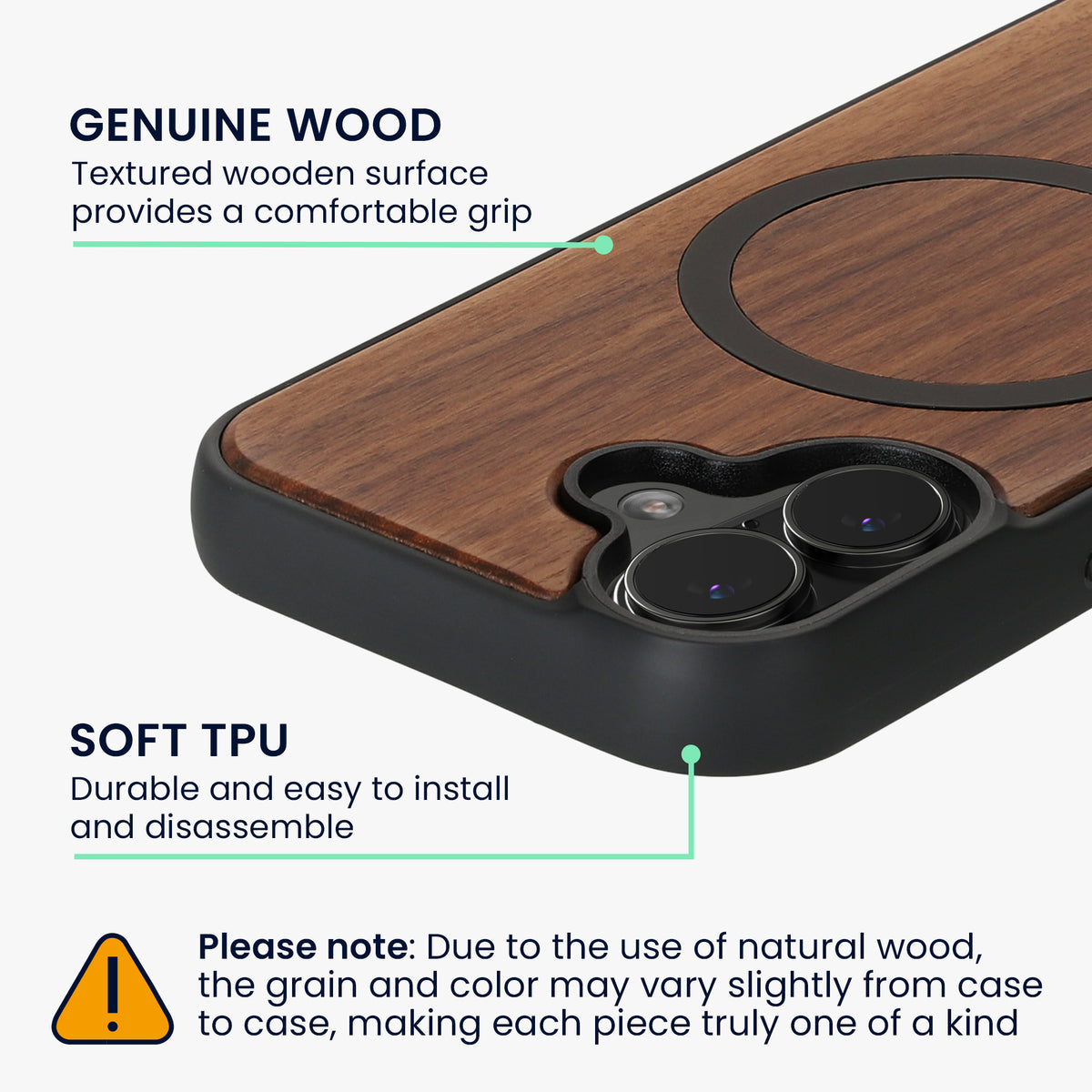 iPhone 17 Wood Phone Case