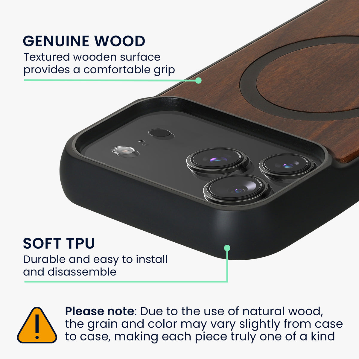 iPhone 17 Pro Max Wood Phone Case