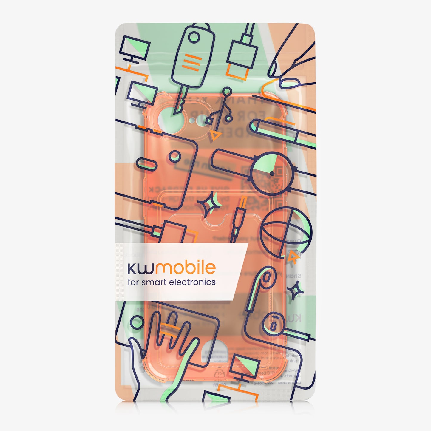 kwmobile Hülle mit Kartenfach kompatibel mit Apple iPhone 17e / iPhone 16e - Handyhülle iPhone 17e / iPhone 16e mit Kartenfach - Soft Case - Schutzhülle Transparent