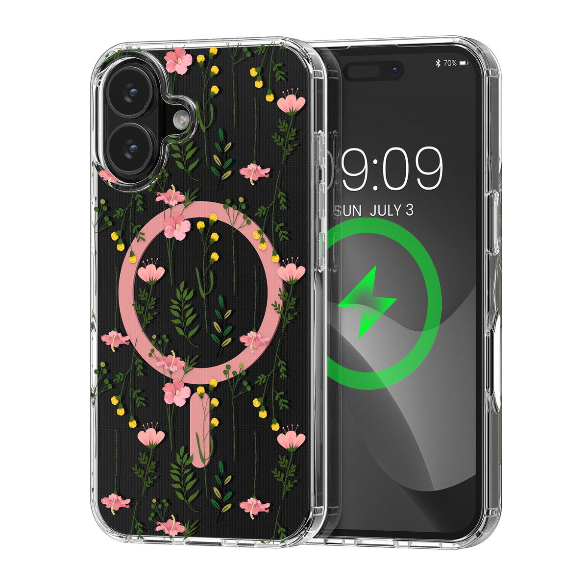 iPhone 16 Acryl Handyhülle mit MagSafe Rosa