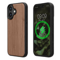 iPhone 16 Holz Handyhülle mit MagSafe Dunkelbraun KWM0000234W001C