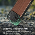 iPhone 18 Pro Max / iPhone 17 Pro Max Holz Handyhülle mit MagSafe Dunkelbraun KWM0000234X001C