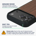 iPhone 18 Pro Max / iPhone 17 Pro Max Holz Handyhülle mit MagSafe Dunkelbraun KWM0000234X001C