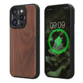 iPhone 15 Pro Holz Handyhülle mit MagSafe Dunkelbraun KWM0000235A001C