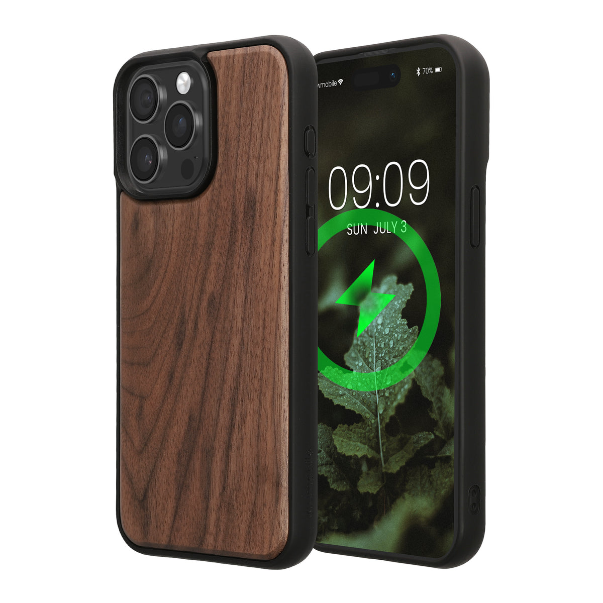 iPhone 15 Pro Max Holz Handyhülle mit MagSafe Dunkelbraun
