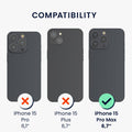 iPhone 15 Pro Max Holz Handyhülle mit MagSafe Dunkelbraun KWM0000235B001C