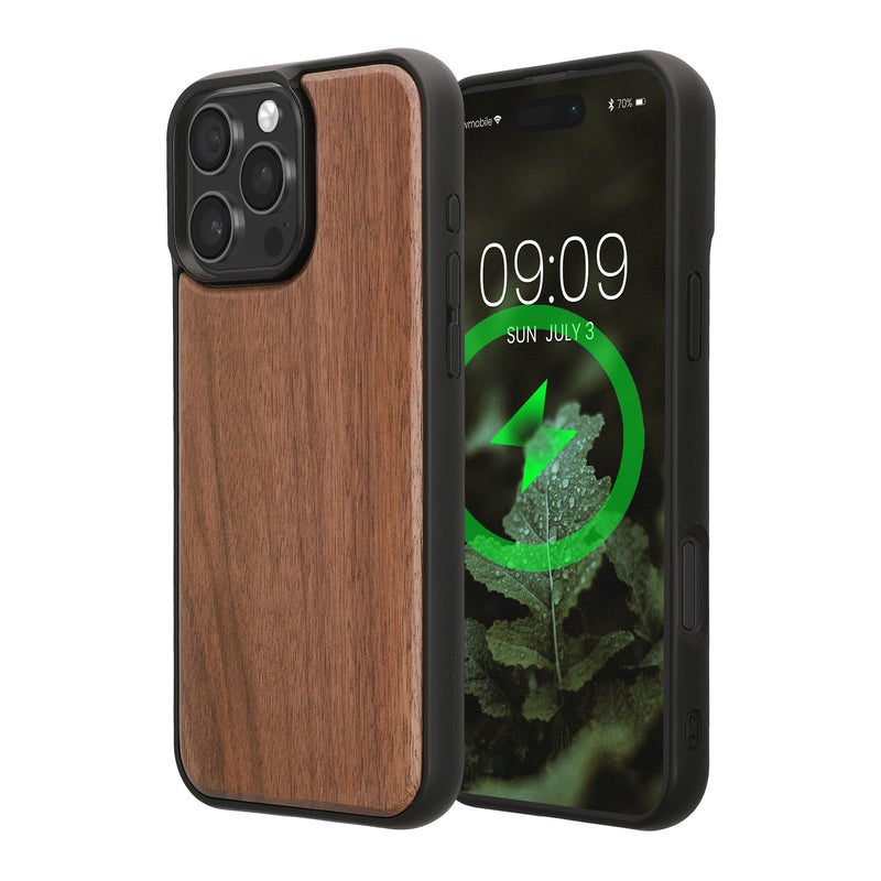 iPhone 16 Pro Max Holz Handyhülle mit MagSafe Dunkelbraun