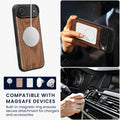 iPhone Air Holz Handyhülle mit MagSafe Dunkelbraun KWM0000235D001C
