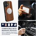iPhone 16 Holz Handyhülle mit MagSafe Kompass Vintage KWM0000235M001C