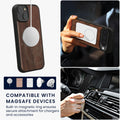 iPhone 15 Holz Handyhülle mit MagSafe Kompass Vintage KWM0000235O001C
