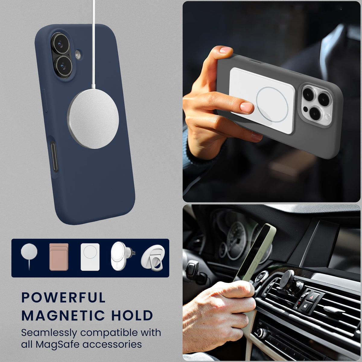 iPhone 17 Silikon Handyhülle mit MagSafe KWM0000235Q006C