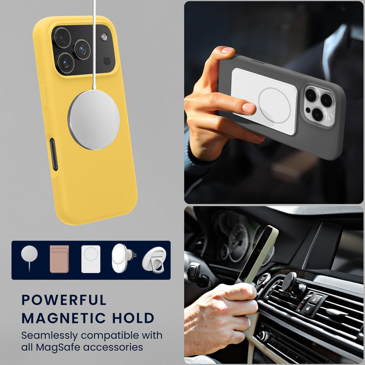 iPhone 18 Pro / iPhone 17 Pro Silikon Handyhülle mit MagSafe KWM0000235R003C