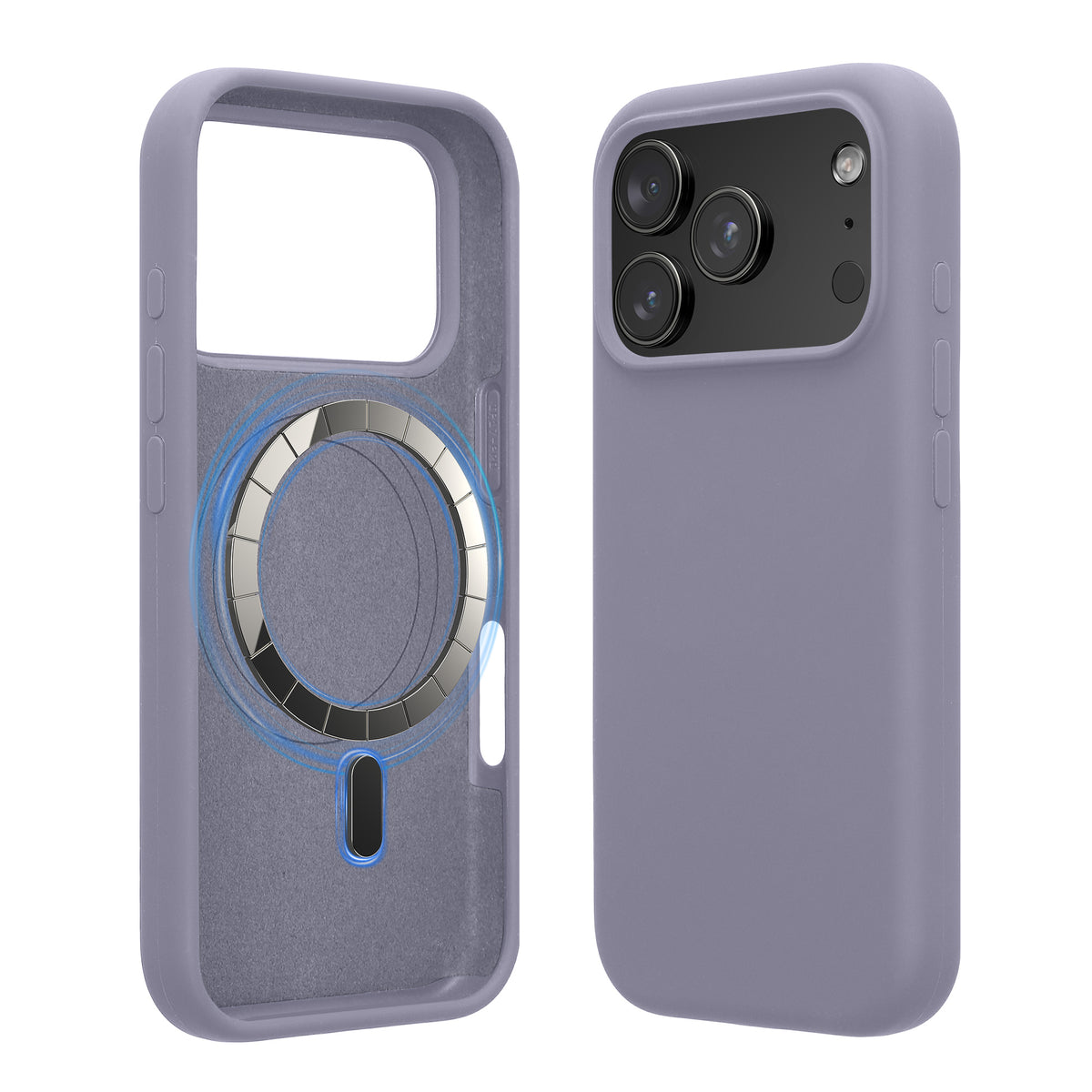 iPhone 18 Pro Max / iPhone 17 Pro Max Silikon Handyhülle mit MagSafe Lavendel