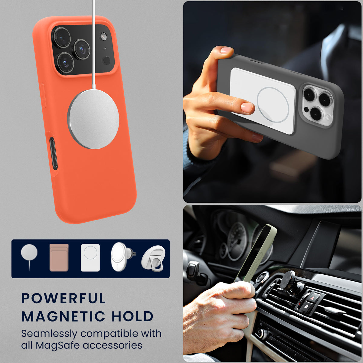 iPhone 18 Pro Max / iPhone 17 Pro Max Silikon Handyhülle mit MagSafe KWM0000235S005C