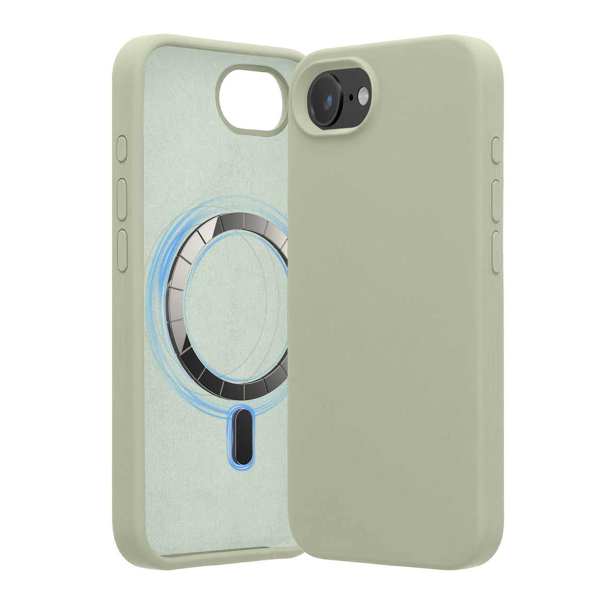 iPhone 17e / iPhone 16e Silikon Handyhülle mit MagSafe KWM0000235T007C