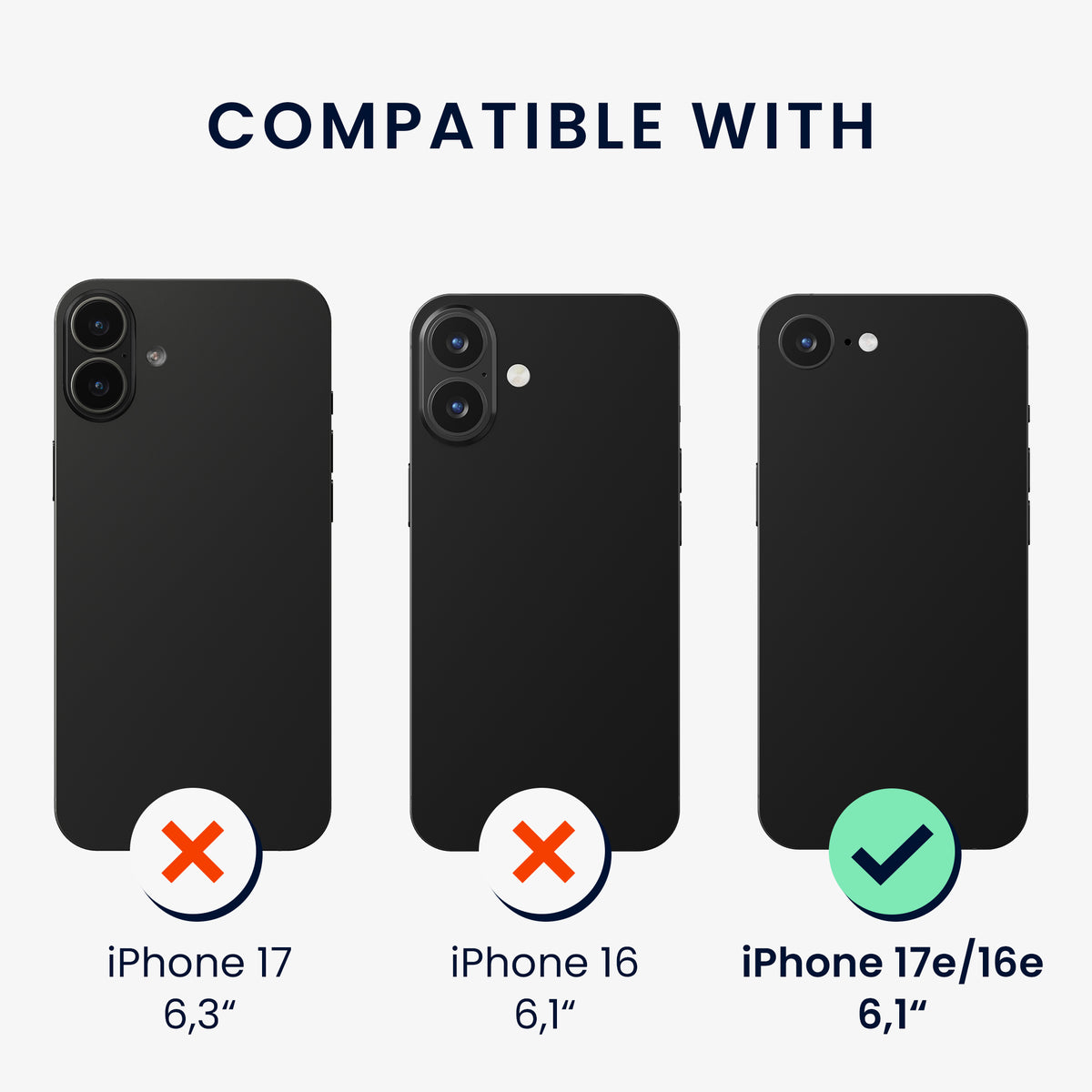 iPhone 17e / iPhone 16e Silikon Handyhülle mit MagSafe KWM0000235T007C