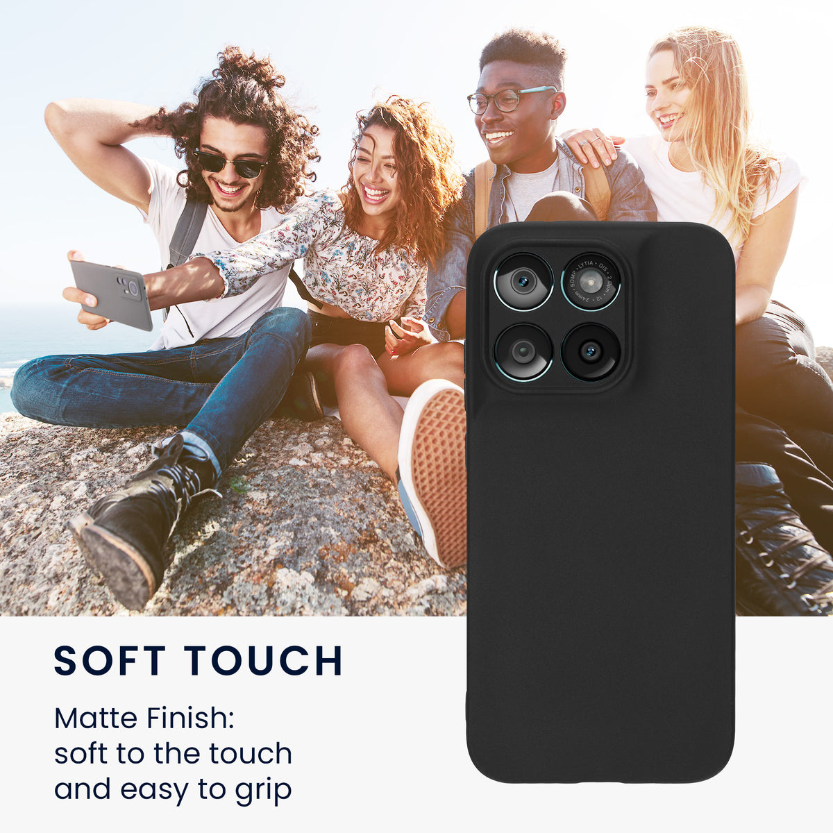 Motorola Moto G67 / G77 / G87 Silikon Handyhülle mit Kameraschutz KWM0000235Z001C