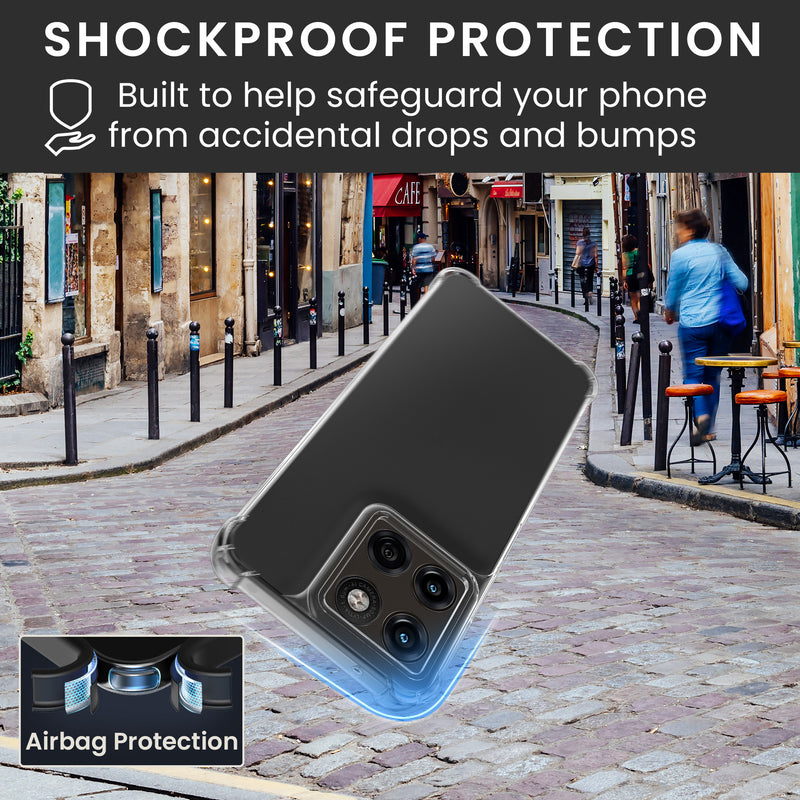 Motorola Moto G67 / G77 / G87 Silikon Handyhülle + 2x Schutzglas KWM0000236A001C