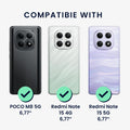 kwmobile Hülle mit Kartenfach Xiaomi Redmi Note 15 - Transparent