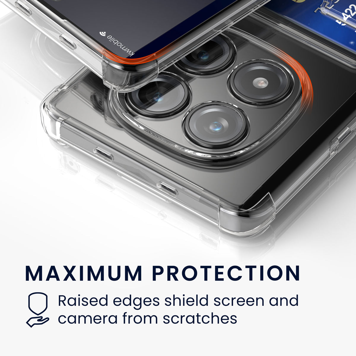 kwmobile Hülle mit Kartenfach Xiaomi Redmi Note 15 - Transparent