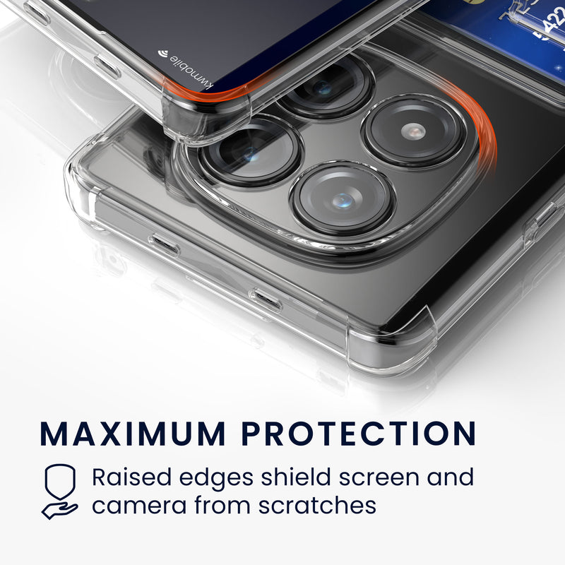 kwmobile Hülle mit Kartenfach Xiaomi Redmi Note 15 - Transparent