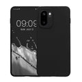 kwmobile Hülle für OnePlus 15R TPU Case - Handyhülle unterstützt kabelloses Laden, flexible Schutzhülle, gummiertes Cover in Schwarz matt Schwarz matt