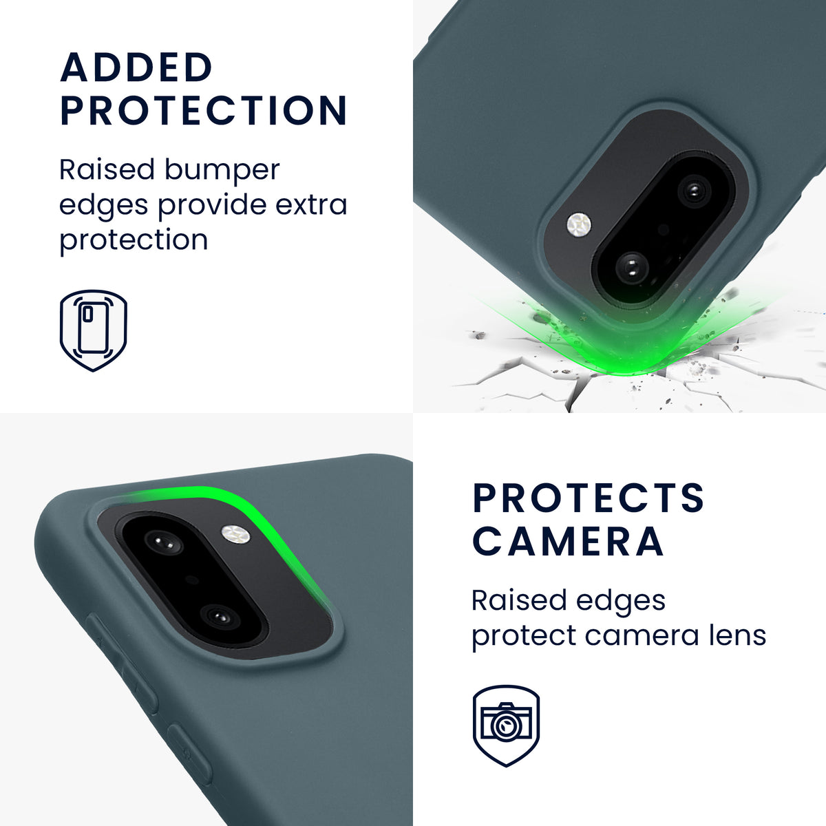 kwmobile Hülle für OnePlus 15R TPU Case - Handyhülle unterstützt kabelloses Laden, flexible Schutzhülle, gummiertes Cover in Dunkler Schiefer Dunkler Schiefer