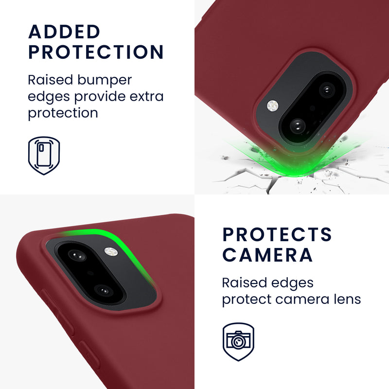 kwmobile Hülle für OnePlus 15R TPU Case - Handyhülle unterstützt kabelloses Laden, flexible Schutzhülle, gummiertes Cover in Bordeaux Violett Bordeaux Violett