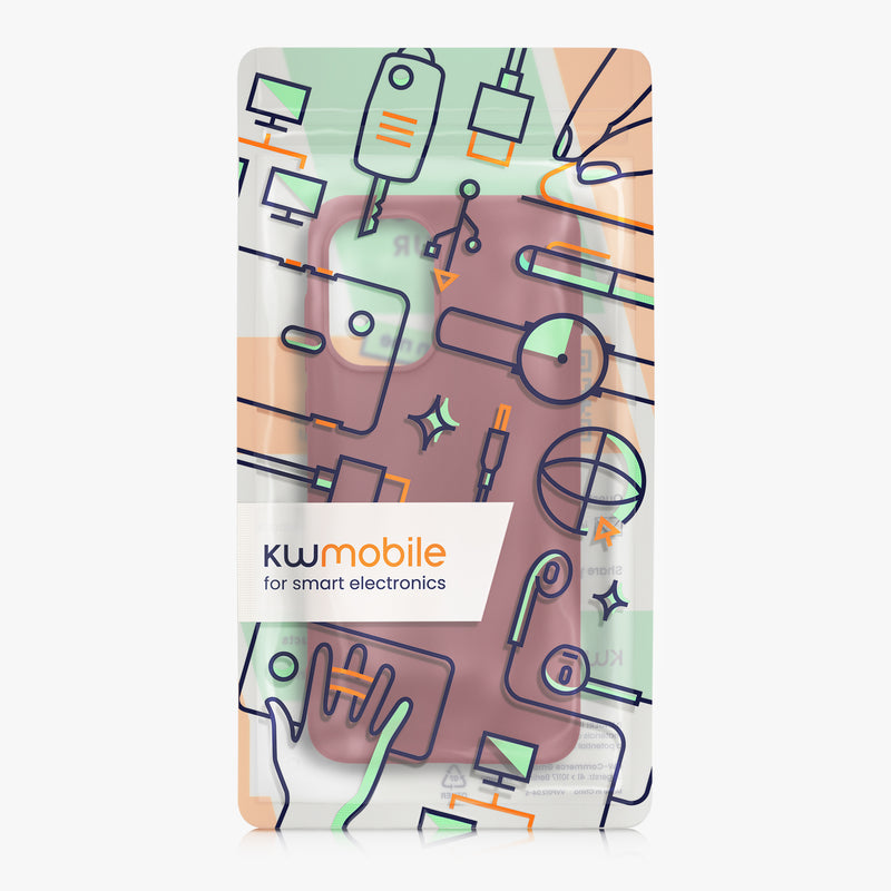 kwmobile Hülle für OnePlus 15R TPU Case - Handyhülle unterstützt kabelloses Laden, flexible Schutzhülle, gummiertes Cover in Bordeaux Violett Bordeaux Violett