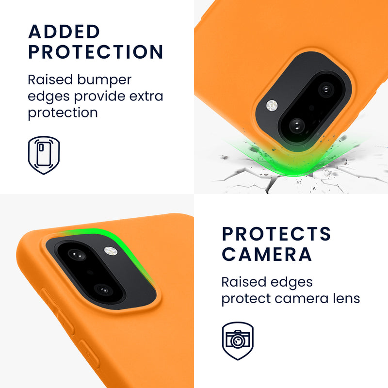 kwmobile Hülle für OnePlus 15R TPU Case - Handyhülle unterstützt kabelloses Laden, flexible Schutzhülle, gummiertes Cover in Fruity Orange Fruity Orange