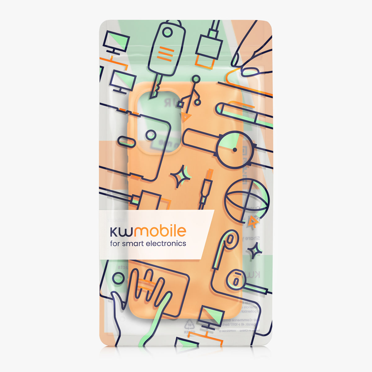 kwmobile Hülle für OnePlus 15R TPU Case - Handyhülle unterstützt kabelloses Laden, flexible Schutzhülle, gummiertes Cover in Fruity Orange Fruity Orange