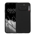 kwmobile Handyhülle für Nothing Phone (4a) Hülle - weiches Handy Silikon Case - Schutzhülle Cover - Schwarz matt Schwarz matt