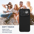 kwmobile Handyhülle für Nothing Phone (4a) Pro Hülle - weiches Handy Silikon Case - Schutzhülle Cover - Schwarz matt Schwarz matt