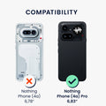kwmobile Handyhülle für Nothing Phone (4a) Pro Hülle - weiches Handy Silikon Case - Schutzhülle Cover - Schwarz matt Schwarz matt