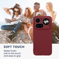 kwmobile Handyhülle für Nothing Phone (4a) Pro Hülle - weiches Handy Silikon Case - Schutzhülle Cover - Bordeaux Violett Bordeaux Violett