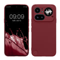 kwmobile Handyhülle für Nothing Phone (4a) Pro Hülle - weiches Handy Silikon Case - Schutzhülle Cover - Bordeaux Violett Bordeaux Violett