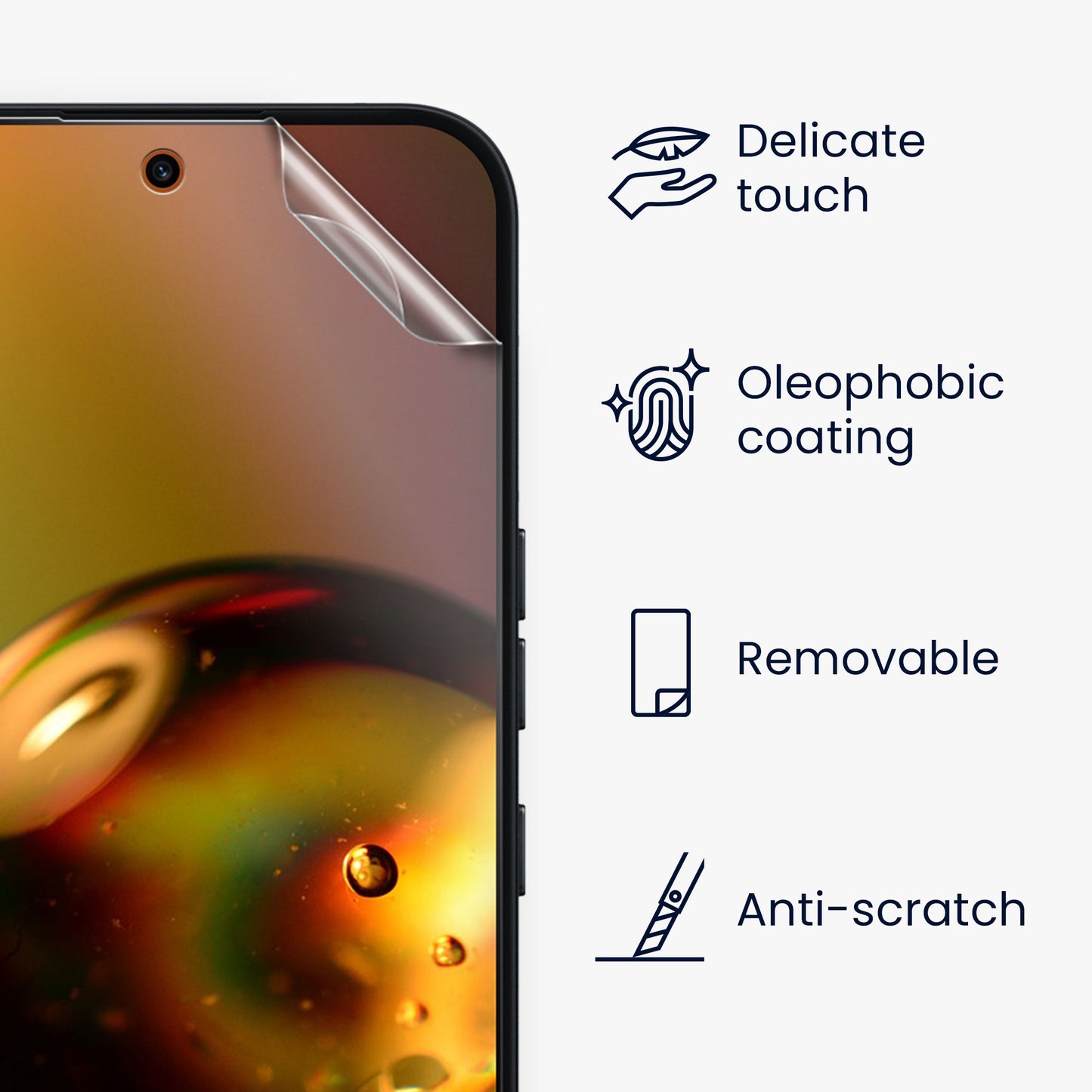 kwmobile 3x Displayschutzfolie kompatibel mit Nothing Phone (4a) Pro Folie - klare Schutzfolien Set in transparent Transparent