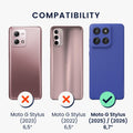 kwmobile Hülle für Motorola Moto G stylus (2025) / (2026) TPU Case - Handyhülle unterstützt kabelloses Laden, flexible Schutzhülle, gummiertes Cover in Petrol matt Petrol matt