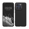 kwmobile Hülle für Motorola Edge 70 Fusion / Edge 70 Fusion+ TPU Case - Handyhülle unterstützt kabelloses Laden, flexible Schutzhülle, gummiertes Cover in Schwarz matt Schwarz matt
