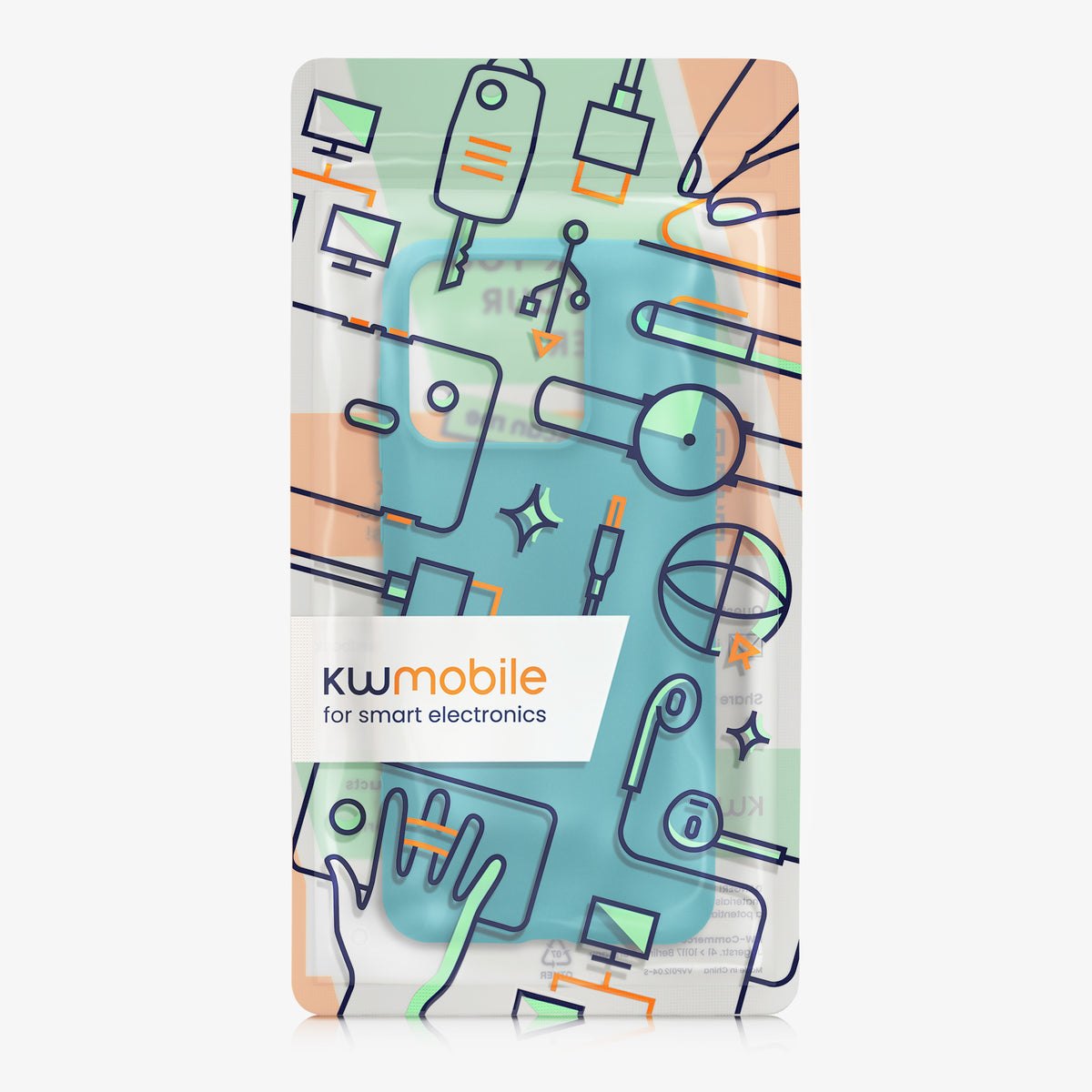 kwmobile Hülle für Motorola Edge 70 Fusion / Edge 70 Fusion+ TPU Case - Handyhülle unterstützt kabelloses Laden, flexible Schutzhülle, gummiertes Cover in Petrol matt Petrol matt