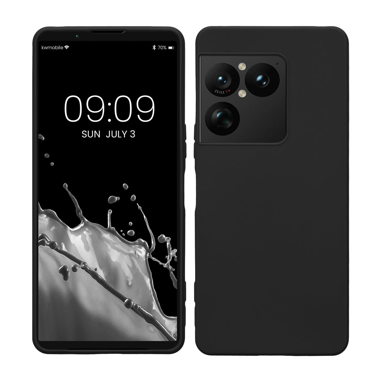 kwmobile Hülle für Sony Xperia 1 VIII TPU Case - Handyhülle unterstützt kabelloses Laden, flexible Schutzhülle, gummiertes Cover in Schwarz Schwarz
