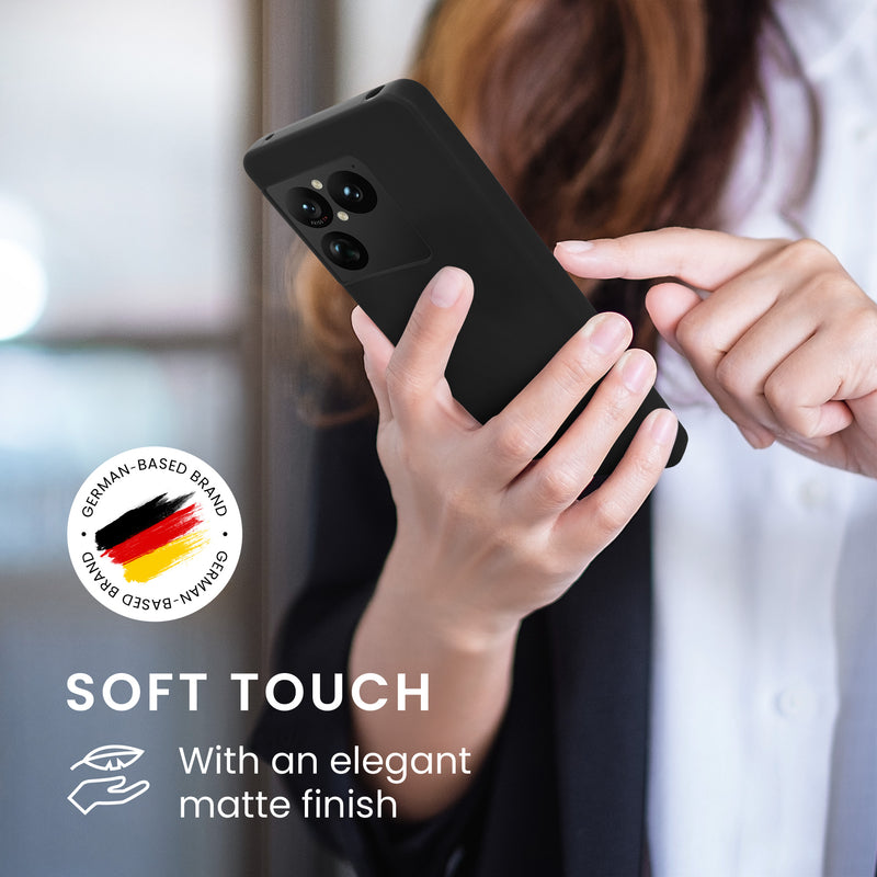 kwmobile Hülle für Sony Xperia 1 VIII TPU Case - Handyhülle unterstützt kabelloses Laden, flexible Schutzhülle, gummiertes Cover in Schwarz Schwarz