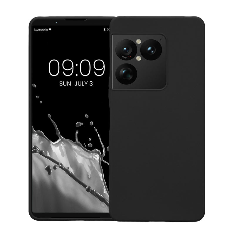 kwmobile Hülle für Sony Xperia 1 VIII TPU Case - Handyhülle unterstützt kabelloses Laden, flexible Schutzhülle, gummiertes Cover in Schwarz Schwarz