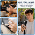 kwmobile Handy Ring Halter für Magsafe Ring Holder - Silikon Magnet Fingerhalter für Smartphone - Magnetring Handy - kompatibel mit MagSafe - Schwarz Schwarz