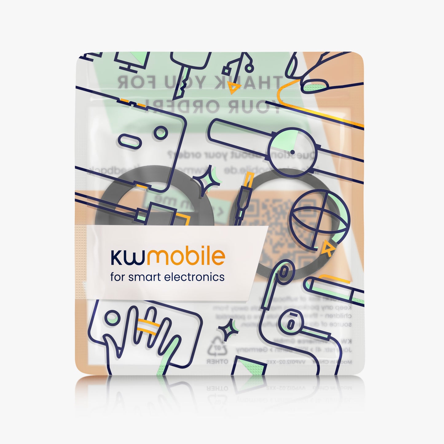 kwmobile Handy Ring Halter für Magsafe Ring Holder - Silikon Magnet Fingerhalter für Smartphone - Magnetring Handy - kompatibel mit MagSafe - Schwarz Schwarz