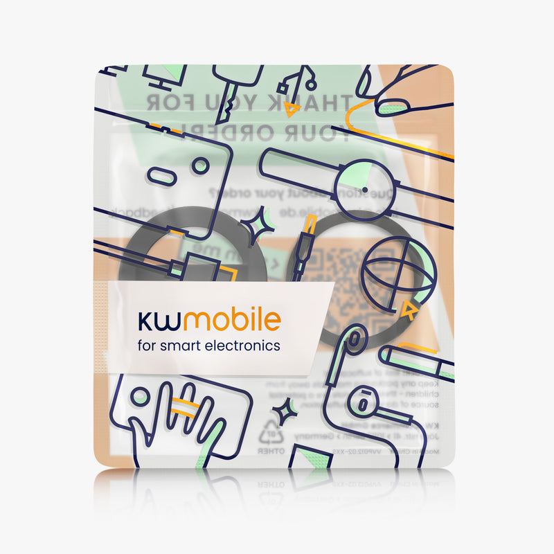 kwmobile Handy Ring Halter für Magsafe Ring Holder - Silikon Magnet Fingerhalter für Smartphone - Magnetring Handy - kompatibel mit MagSafe - Schwarz Schwarz