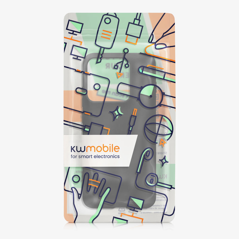 kwmobile Hülle für Motorola Edge 70 Pro TPU Case - Handyhülle unterstützt kabelloses Laden, flexible Schutzhülle, gummiertes Cover in Schwarz matt Schwarz matt